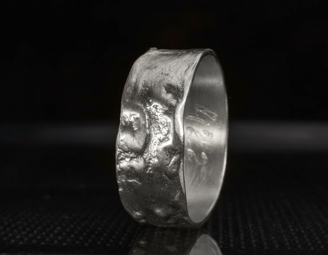8mm Sterling Silver Cigar 8mm Band