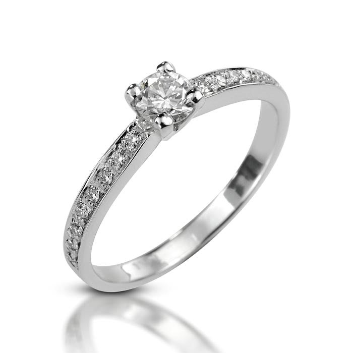 טבעת אירוסין סוליטר קלאסית