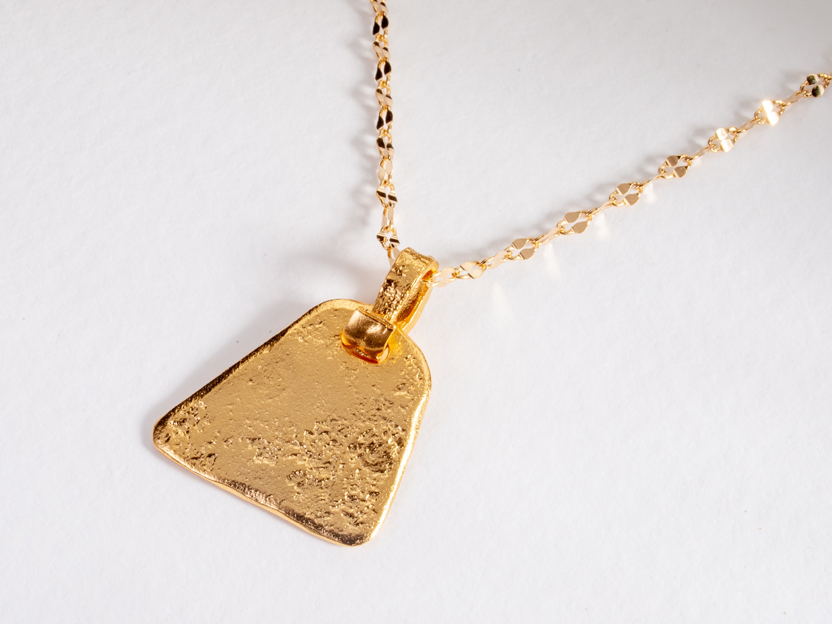 geometric gold necklace