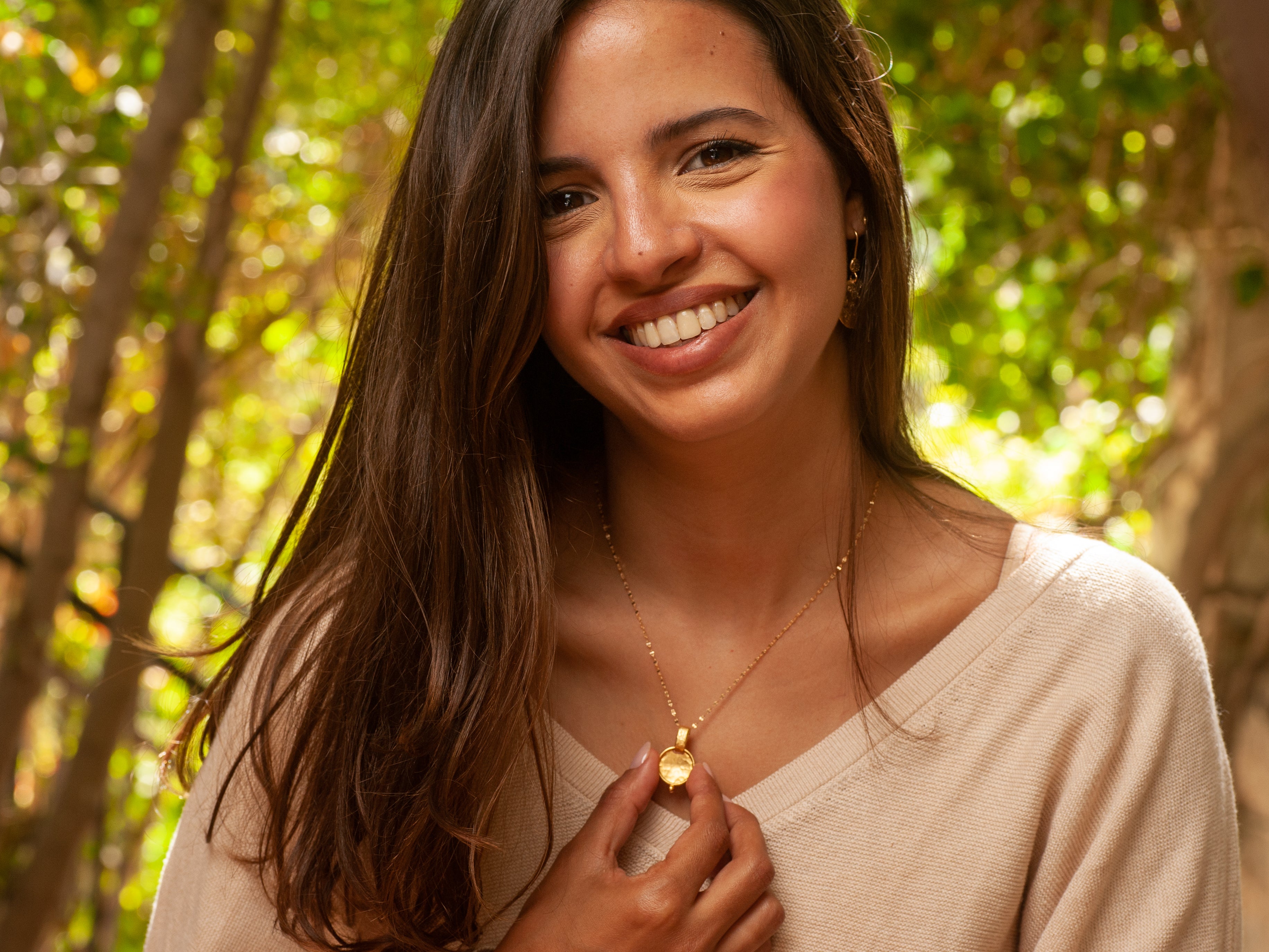 Handmade Gold Medallion 14k Pendant