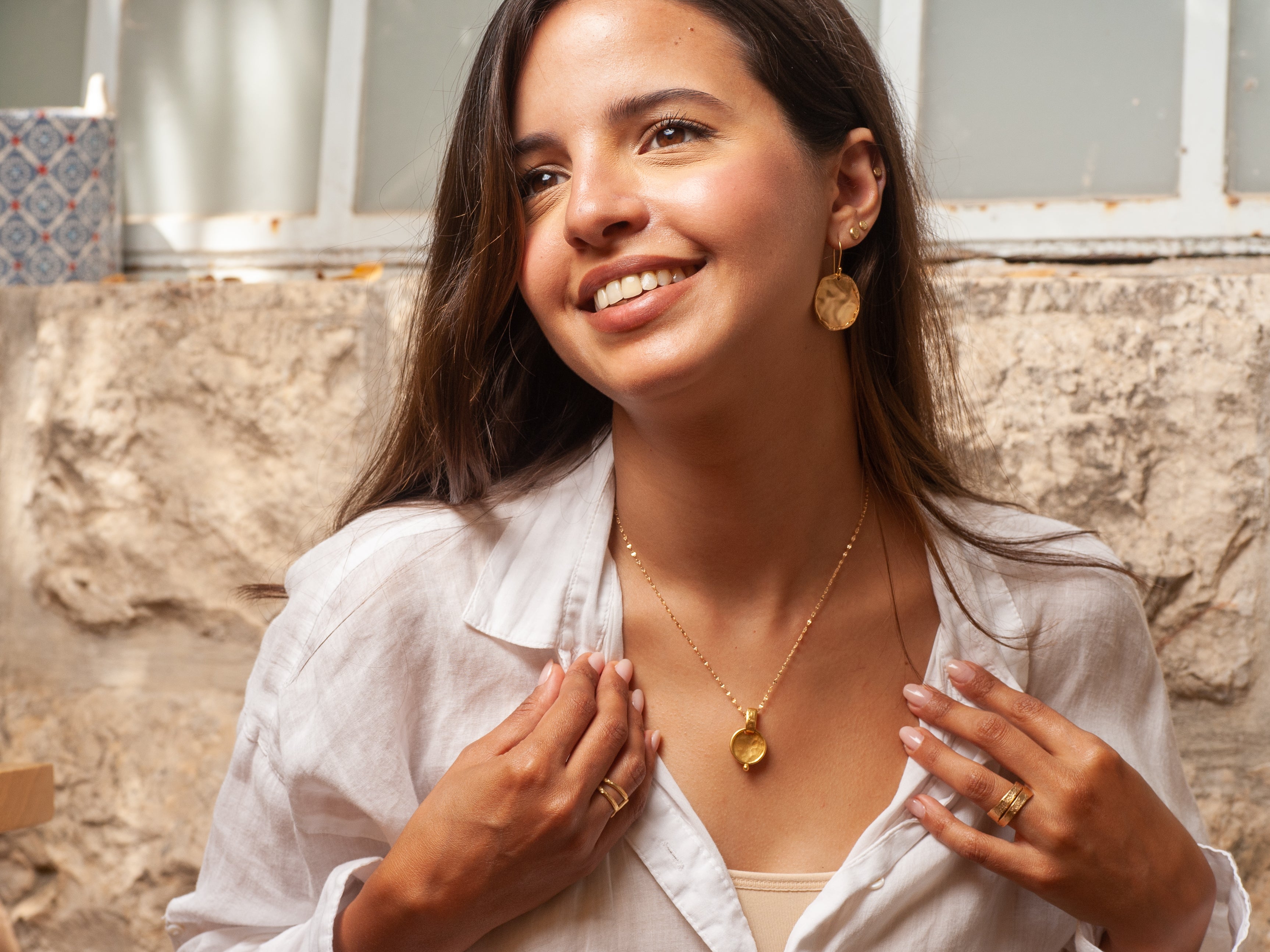 Handmade Gold Medallion 14k Pendant