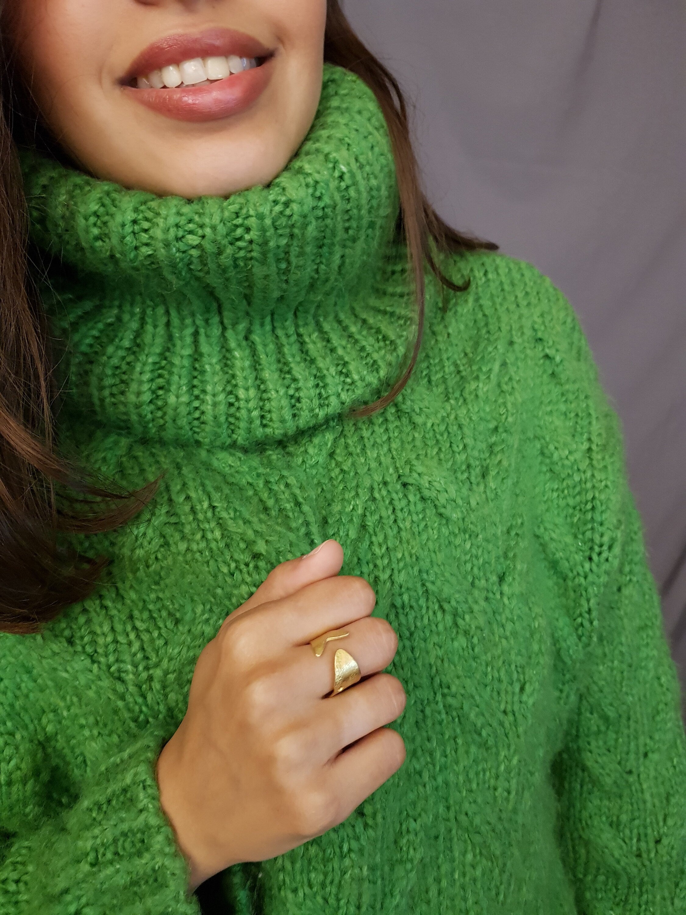 Open gold Fish band ring, Gold ring for Women, Bridesmaid jewelry, Gift idea For Mom wife sister or Friend