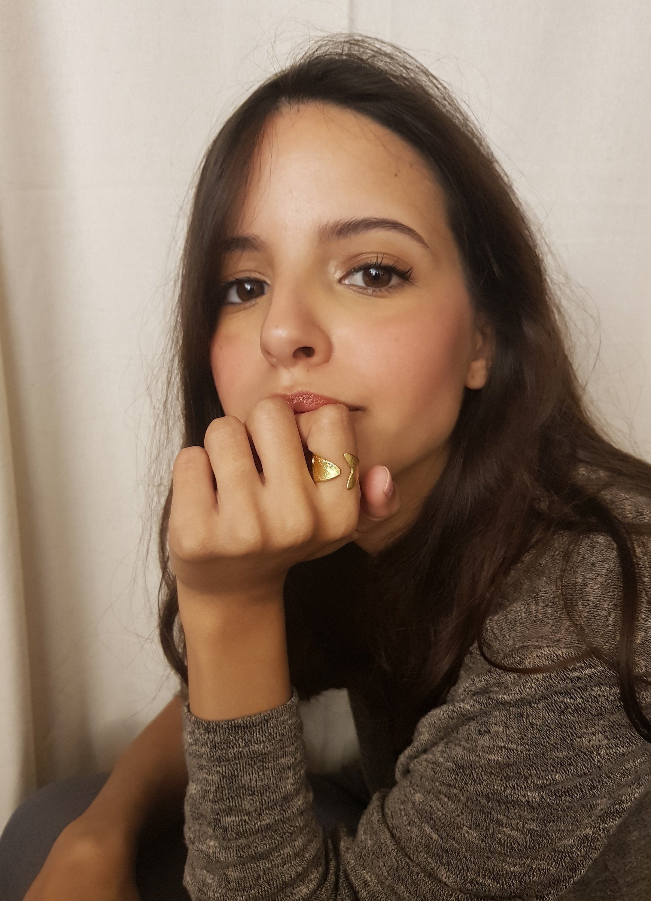 Open gold Fish band ring, Gold ring for Women, Bridesmaid jewelry, Gift idea For Mom wife sister or Friend