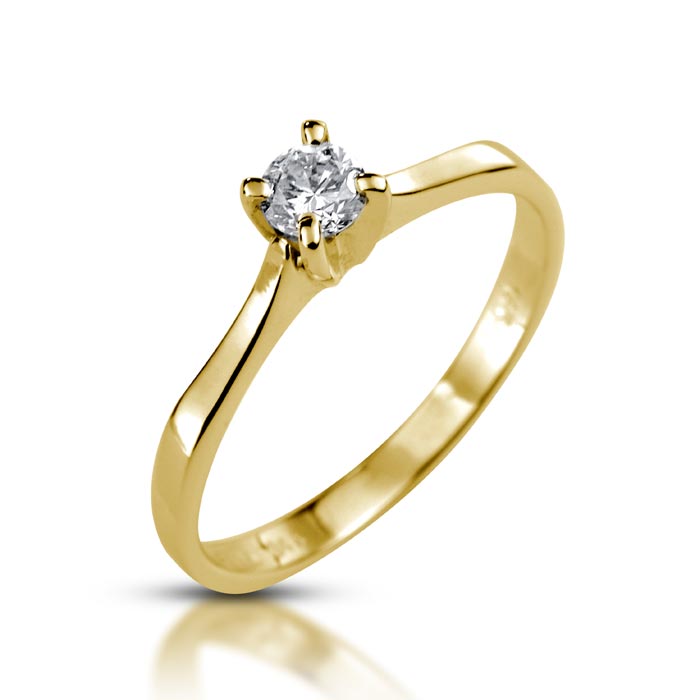Classic Round Solitaire Diamond Ring