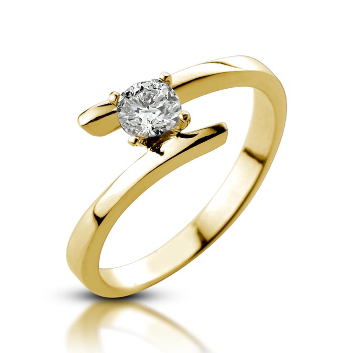 טבעת אירוסין טוויסט