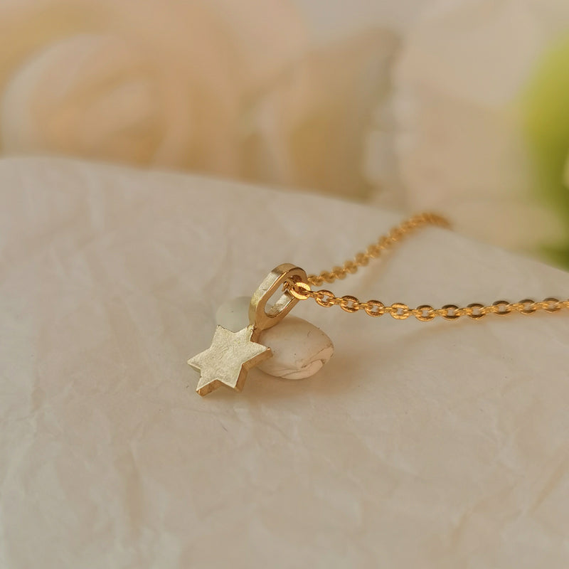 Smooth Solid Gold Star of David Pendant - Small Magen David Necklace Made in Israel