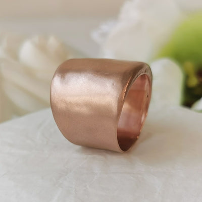 Extra Wide 23mm 14k Yellow/Rose Gold Ring-ZadokGold