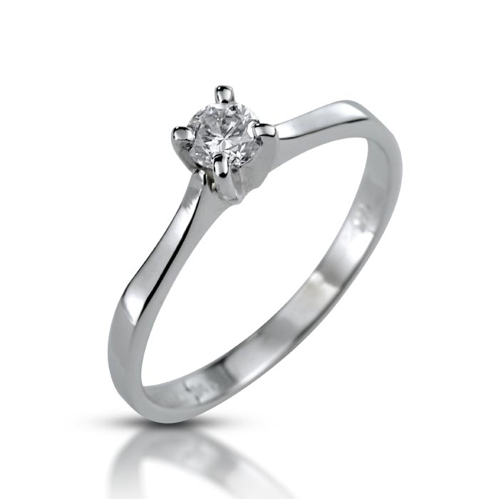 Classic Round Solitaire Diamond Ring