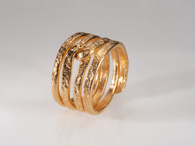 18k gold plated ring