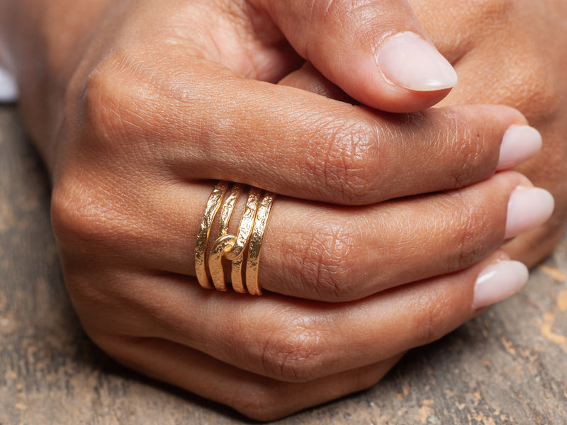 gold infinity knot ring