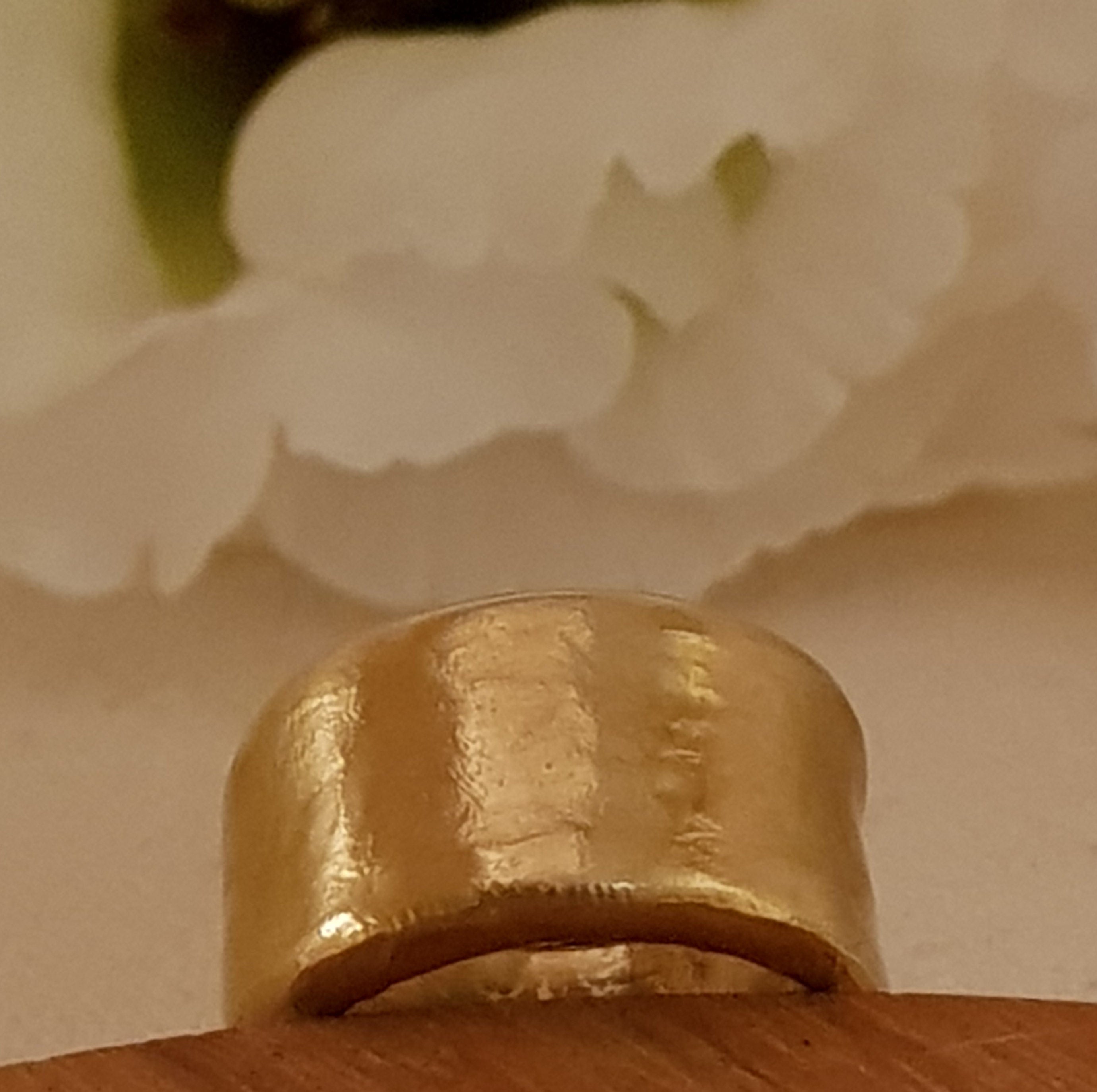 Thick 18K Solid Gold Wedding Ring