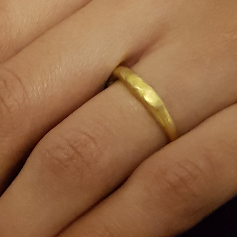 organic gold ring