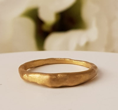 22k solid gold wedding band for couples-ZadokGold