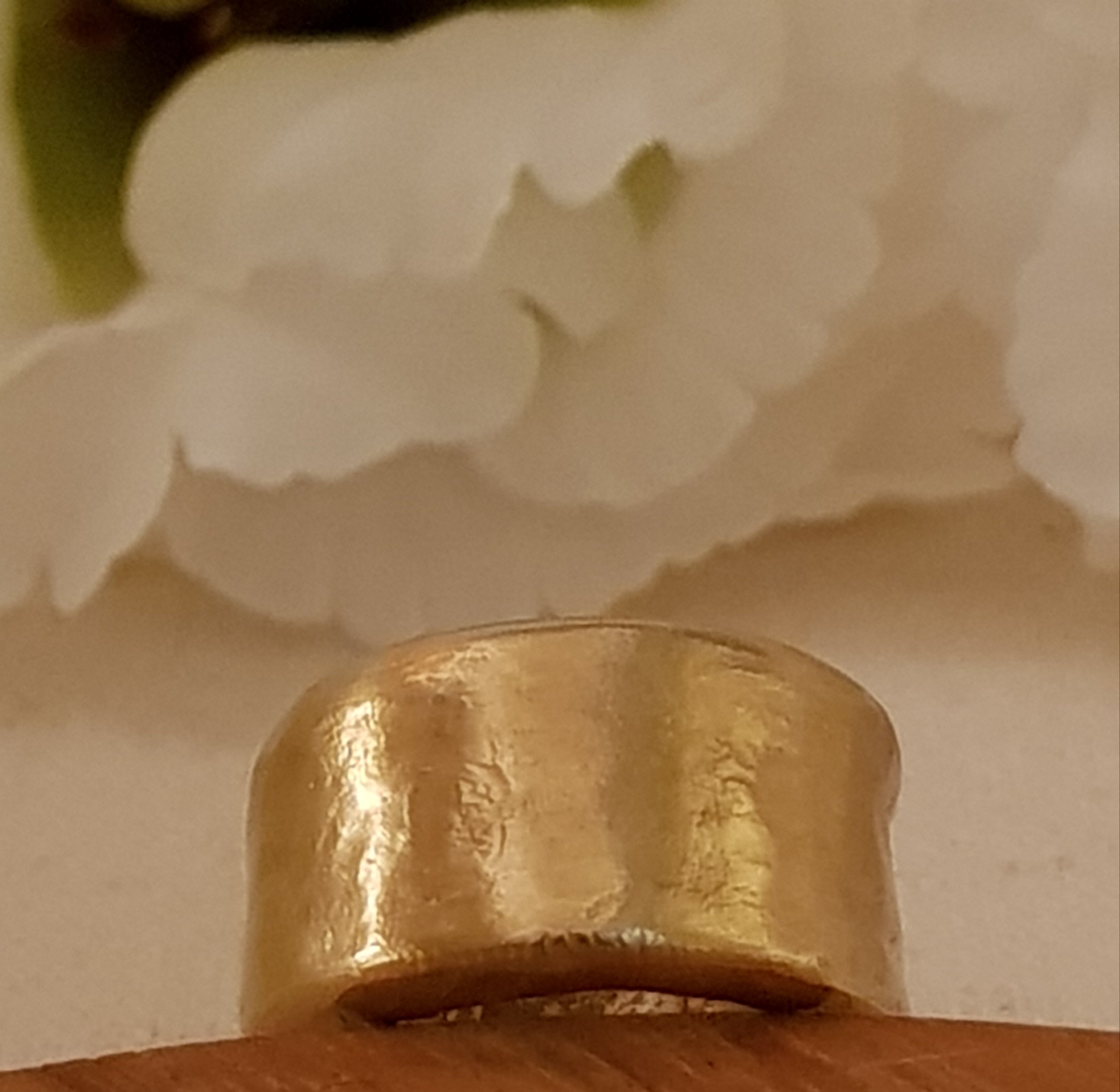 Thick 18K Solid Gold Wedding Ring