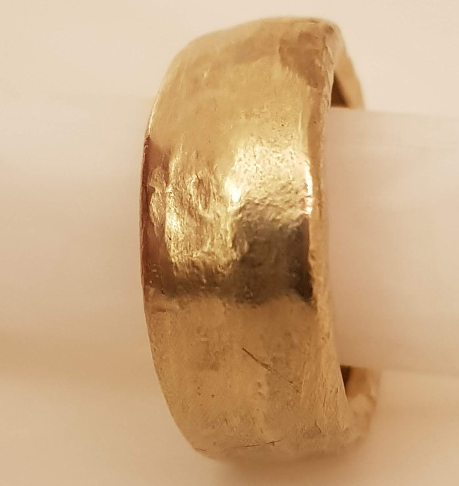 14k Gold Chunky Antique Wedding Ring-ZadokGold