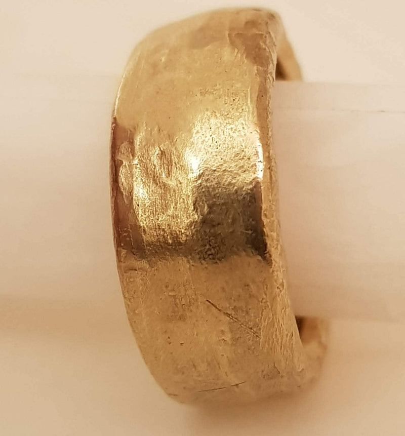 14k Gold Chunky Antique Wedding Ring-ZadokGold