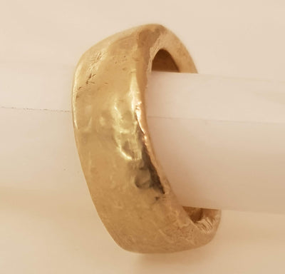 14k Gold Chunky Antique Wedding Ring-ZadokGold