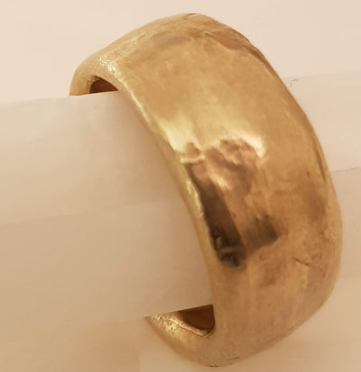 14k Gold Chunky Antique Wedding Ring-ZadokGold